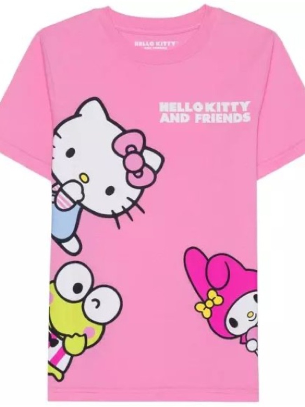Sanrio Pink Hello Kitty and Friends Graphic Tee
